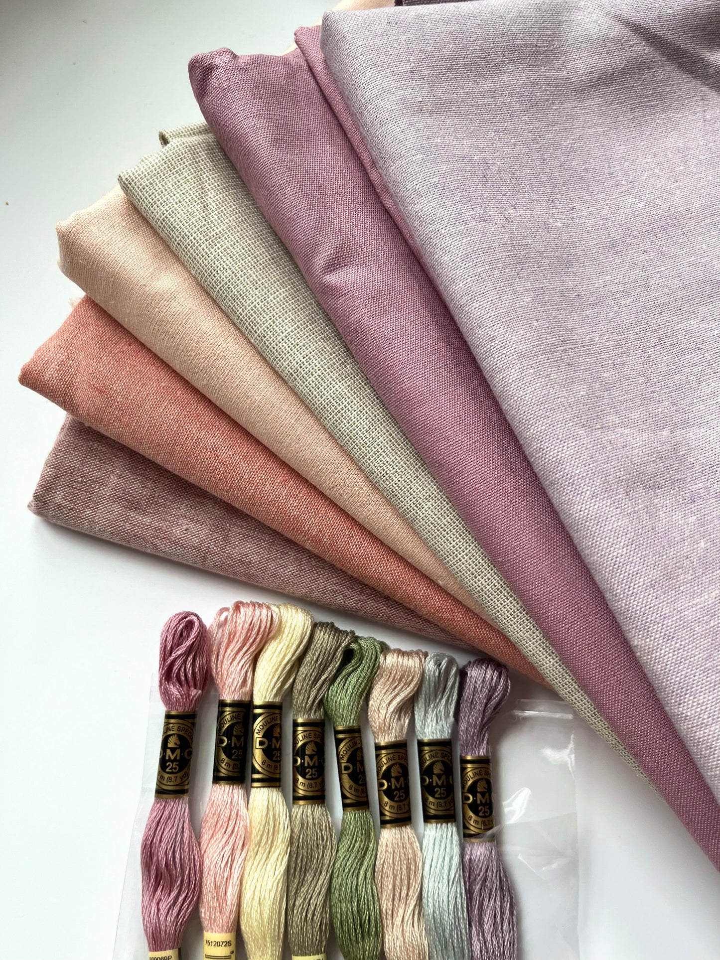 Cotton Fabric Squares | Precut Fabric | Essex Linen | Love