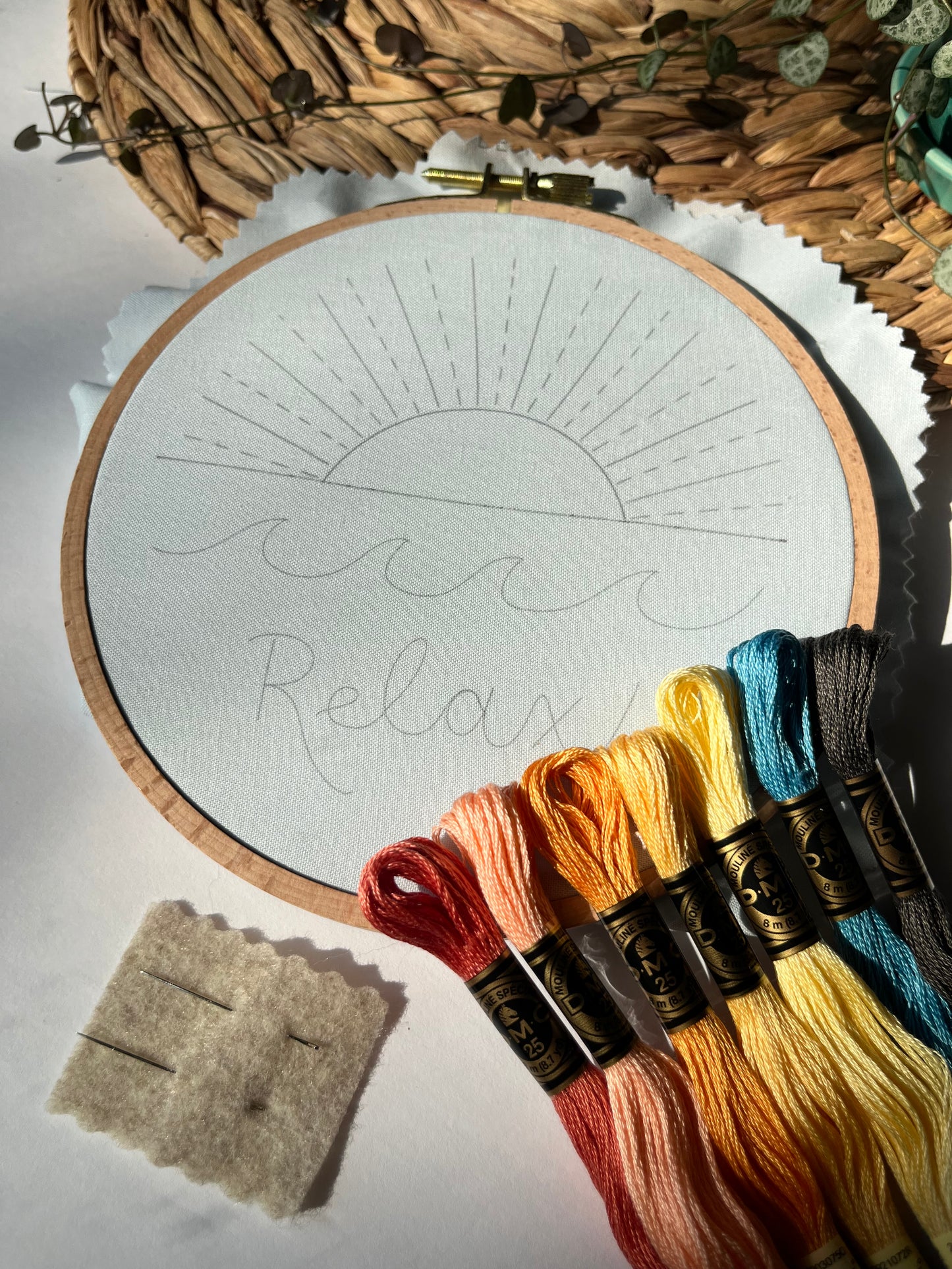 Sunset Stitch Sampler