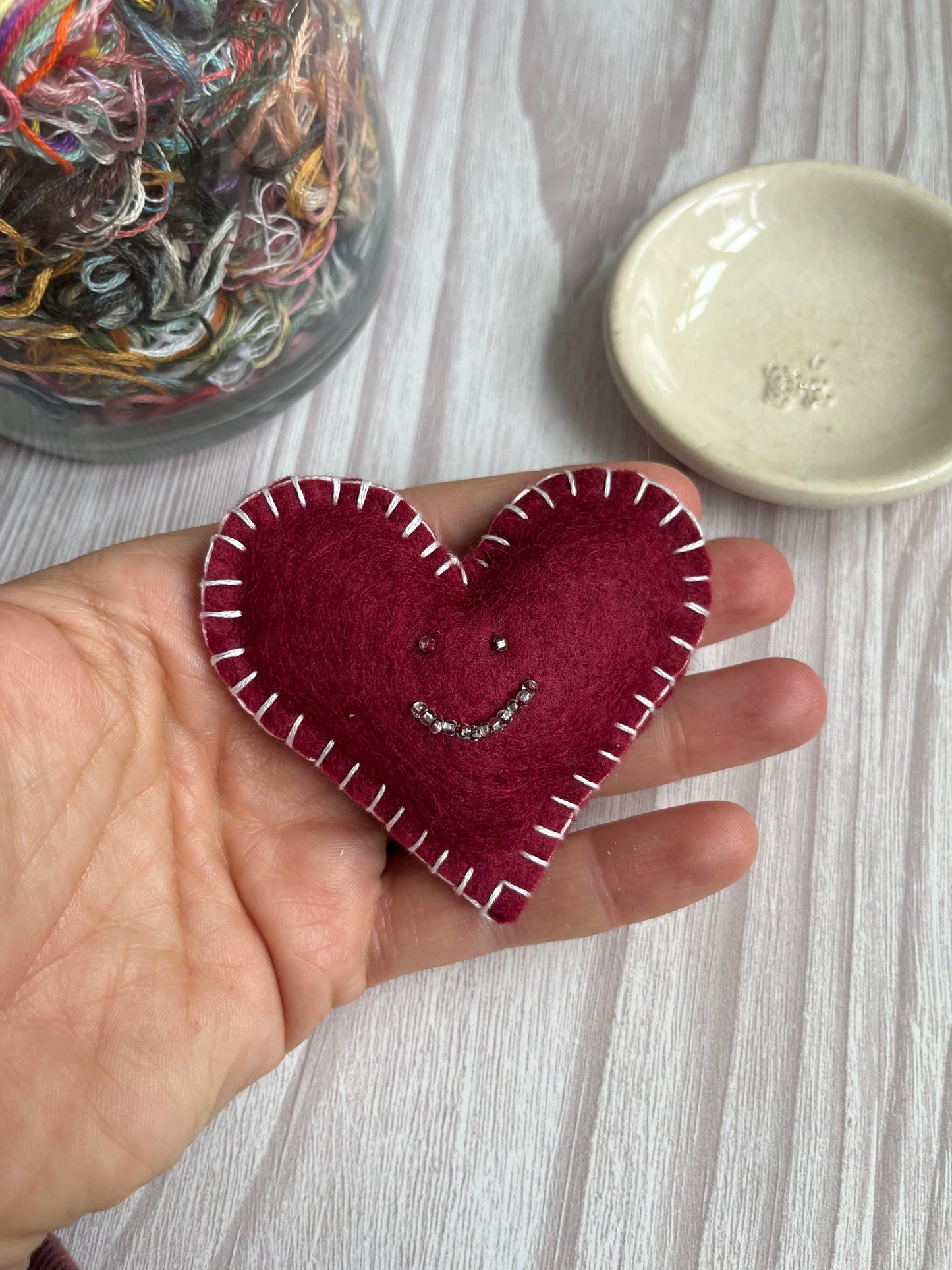 Custom Pocket Felt Hug | Braille Heart | Sensory Plush