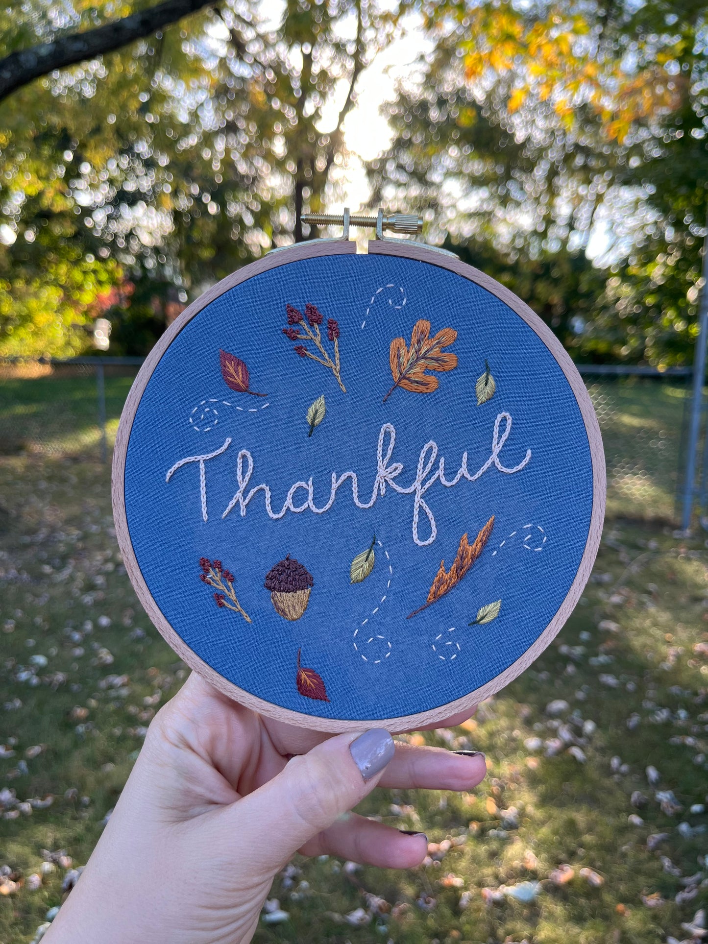 Thankful Embroidery KIT | Full Kit | Fall Embroidery | Thanksgiving