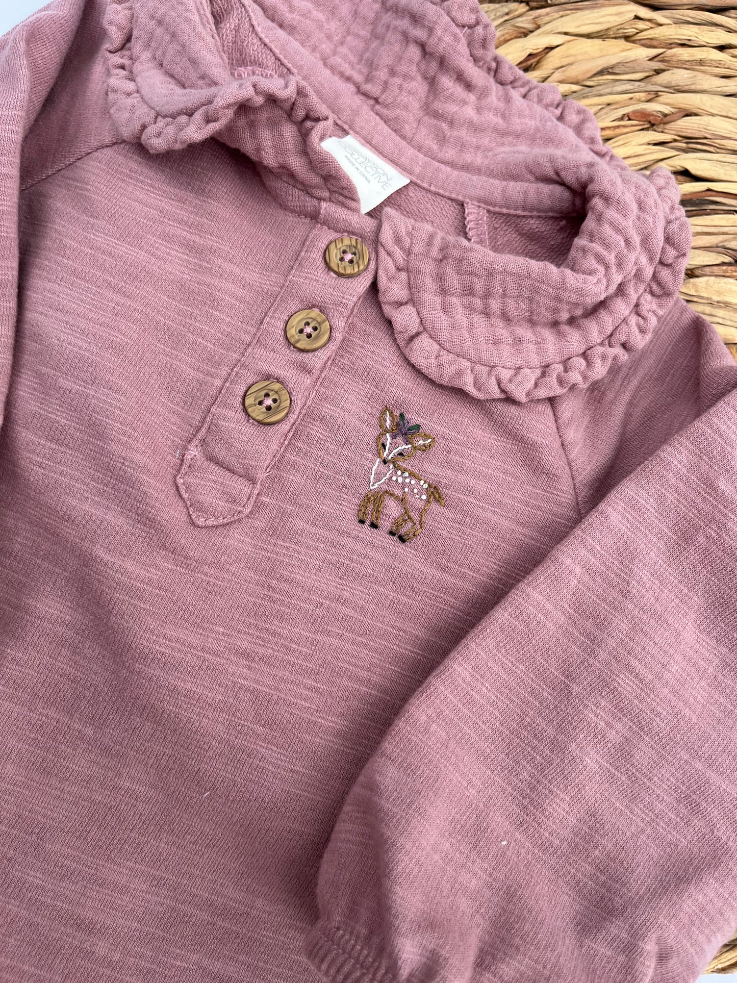 Baby Romper with Baby Fawn | 12 mo.