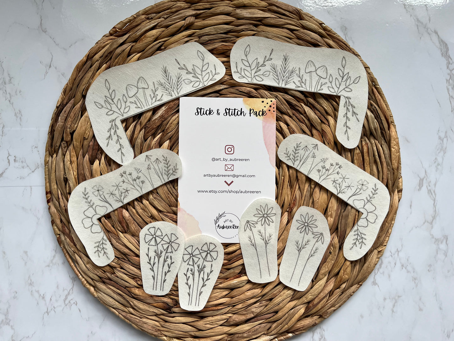 Stick and Stitch | POCKETS & BOOTS | Stick & Stitch Patterns | Peel and Stick | Embroidery Designs