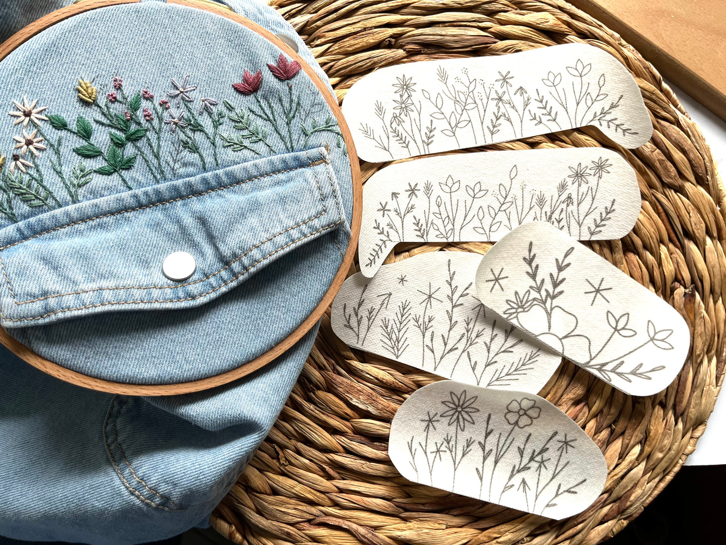Stick and Stitch | JUST POCKETS | Stick & Stitch Patterns | Peel and Stick | Embroidery Designs