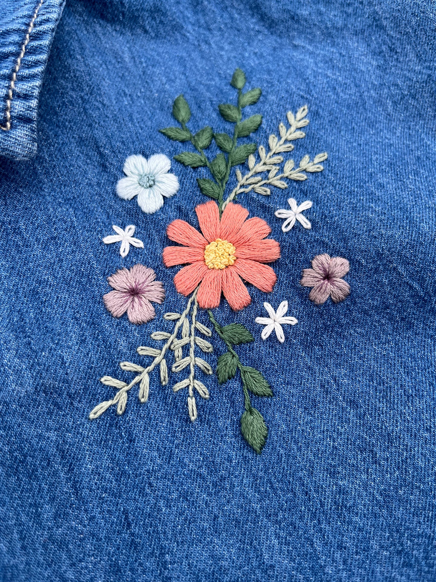 Denim Button Shirt | L |