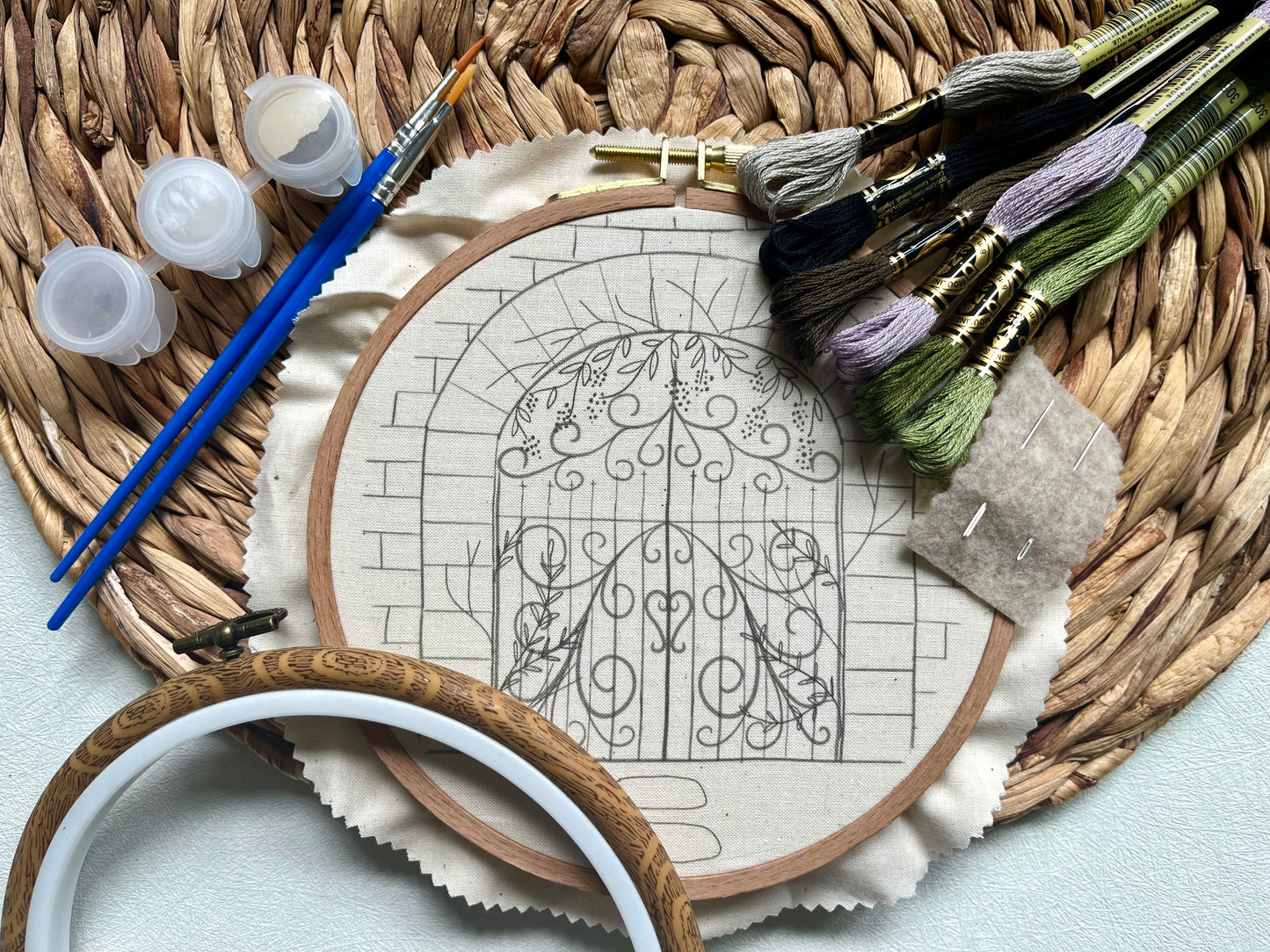 Secret Garden Embroidery Kit | FULL Kit with options | Intermediate