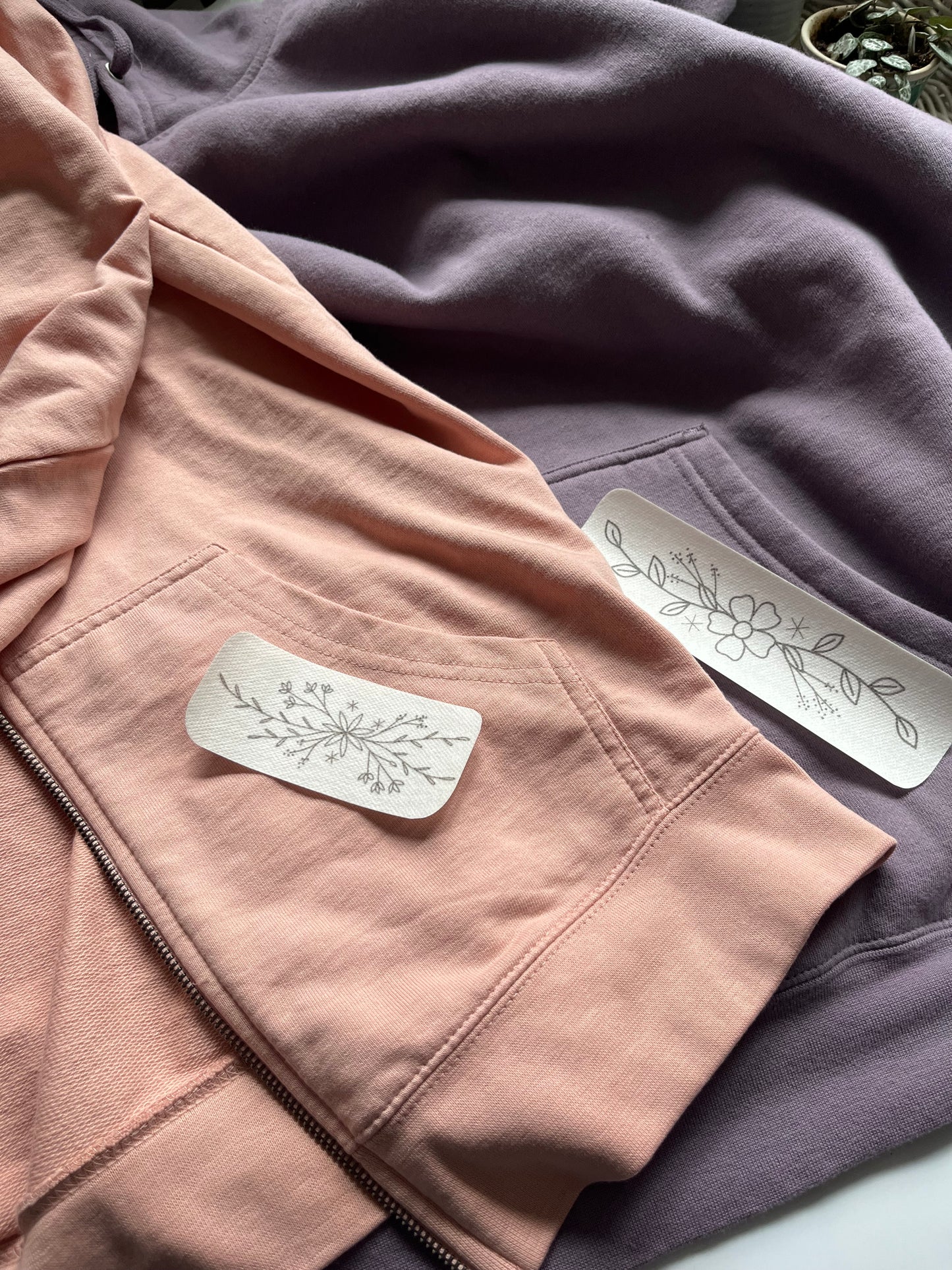 Stitch and Stick Pack | FLORAL TRIM | Embroidery Patterns | Peel and Stick Pattern