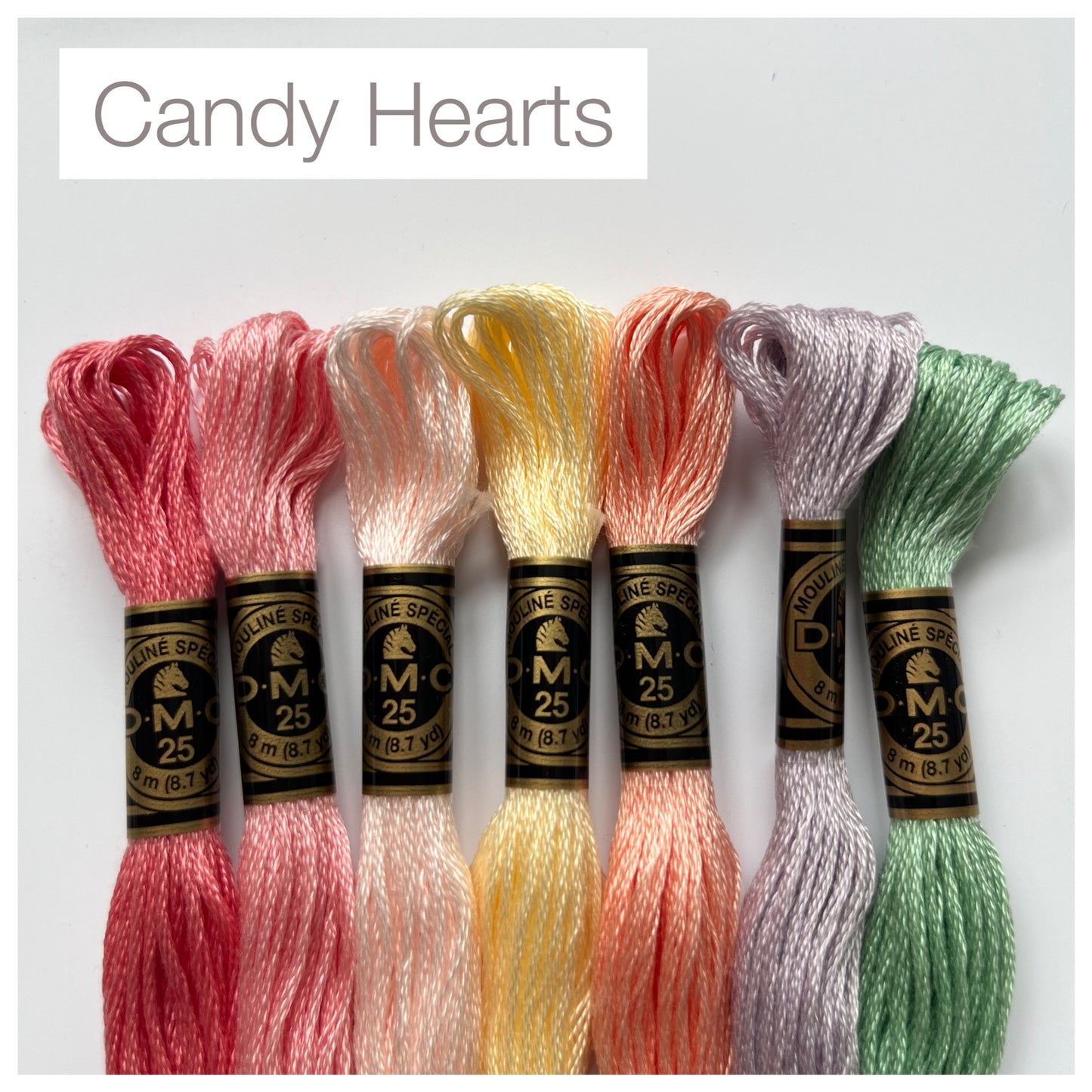 Candy Hearts Thread Packs | DMC Thread Pack | Embroidery Floss
