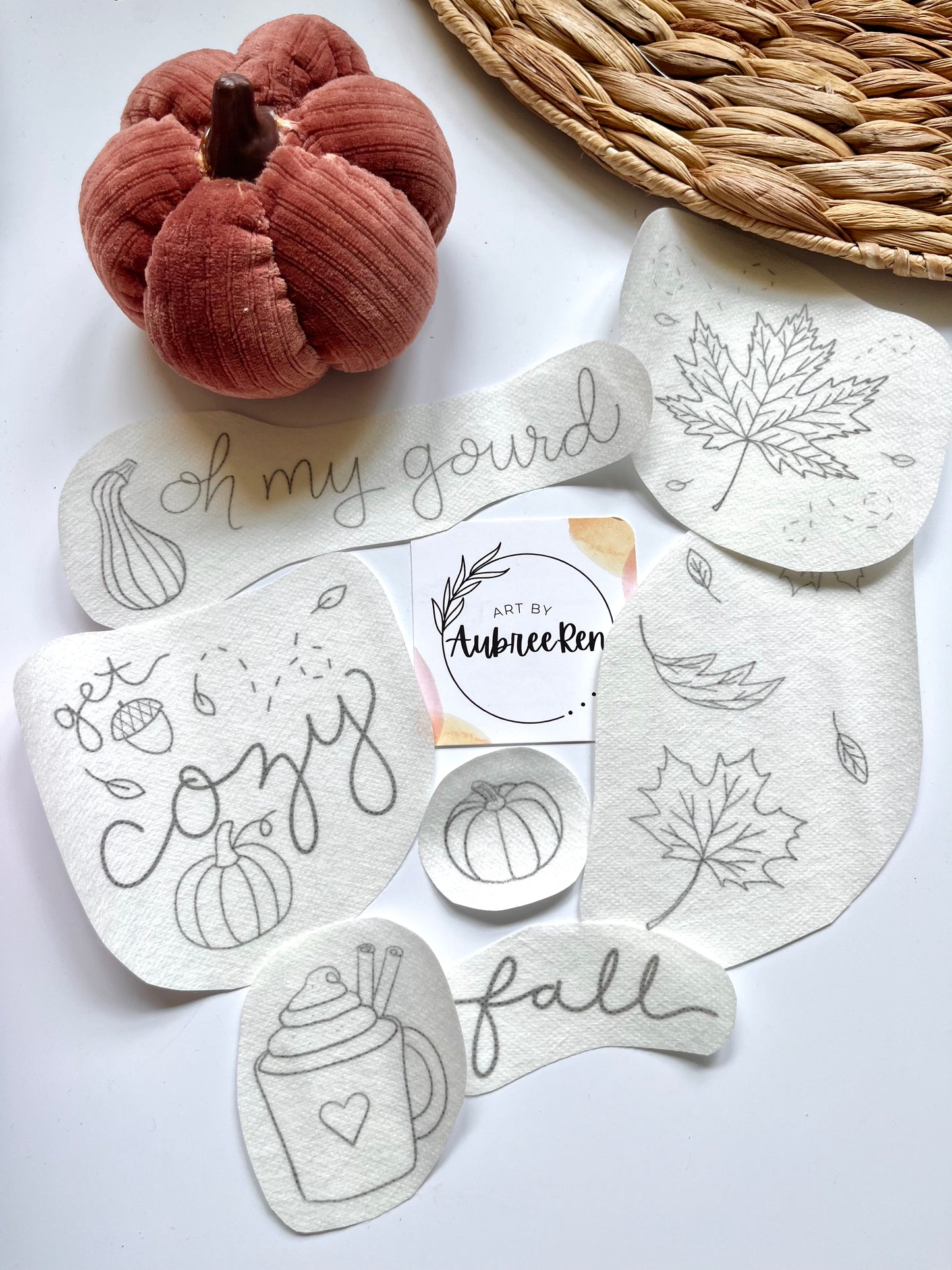Stick and Stitch Embroidery | FALL | Stick & Stitch Patterns | Pattern Peel and Stick | Embroidery Designs