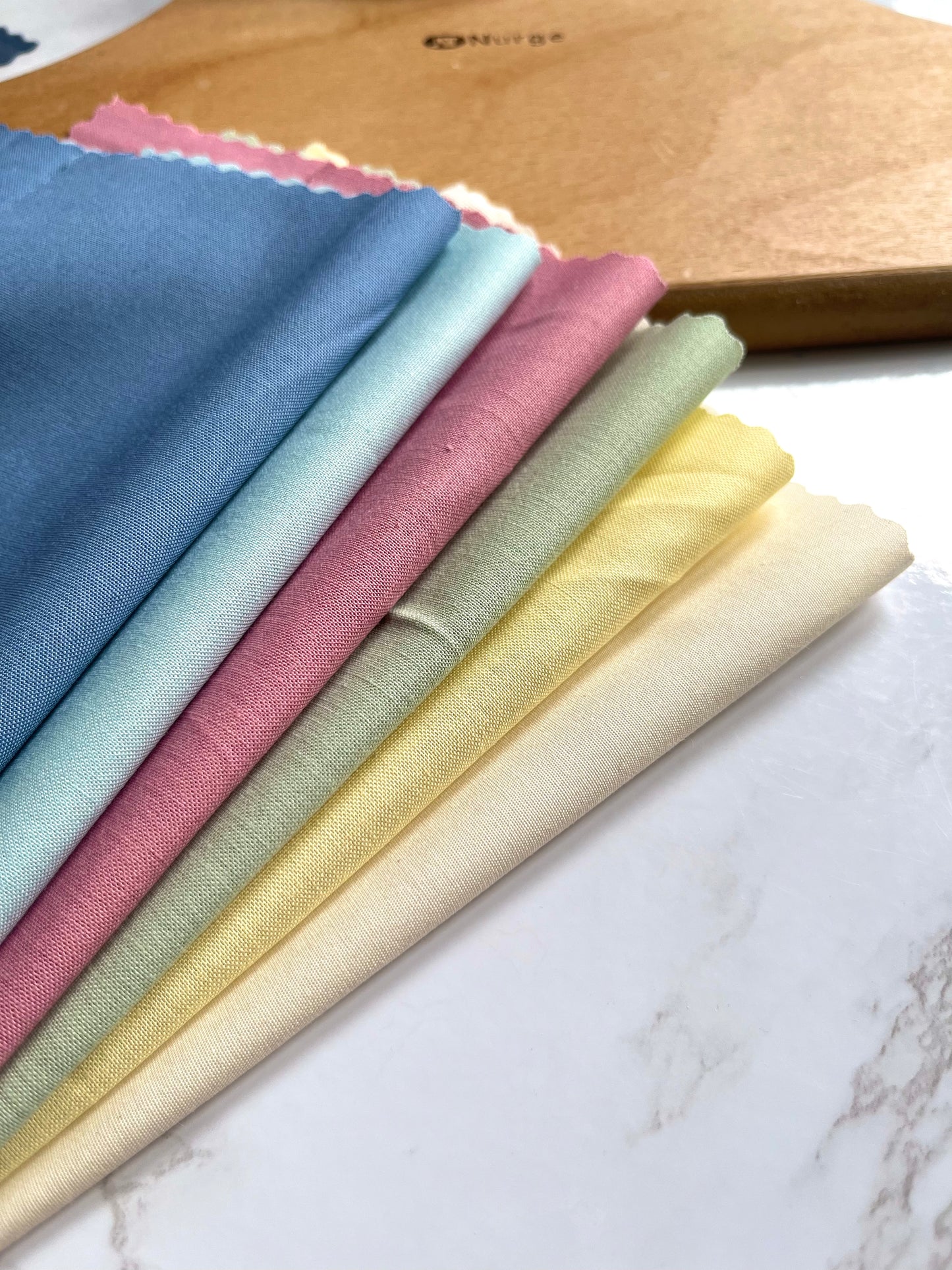 Cotton Fabric Squares | Spring Cottage Pack | Precut Fabric | Kona Cotton