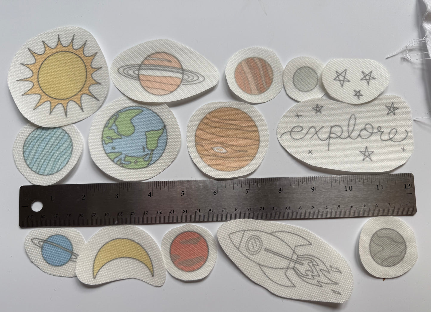 Stitch and Stick Pack | OUTER SPACE | Embroidery Patterns | Peel and Stick Pattern
