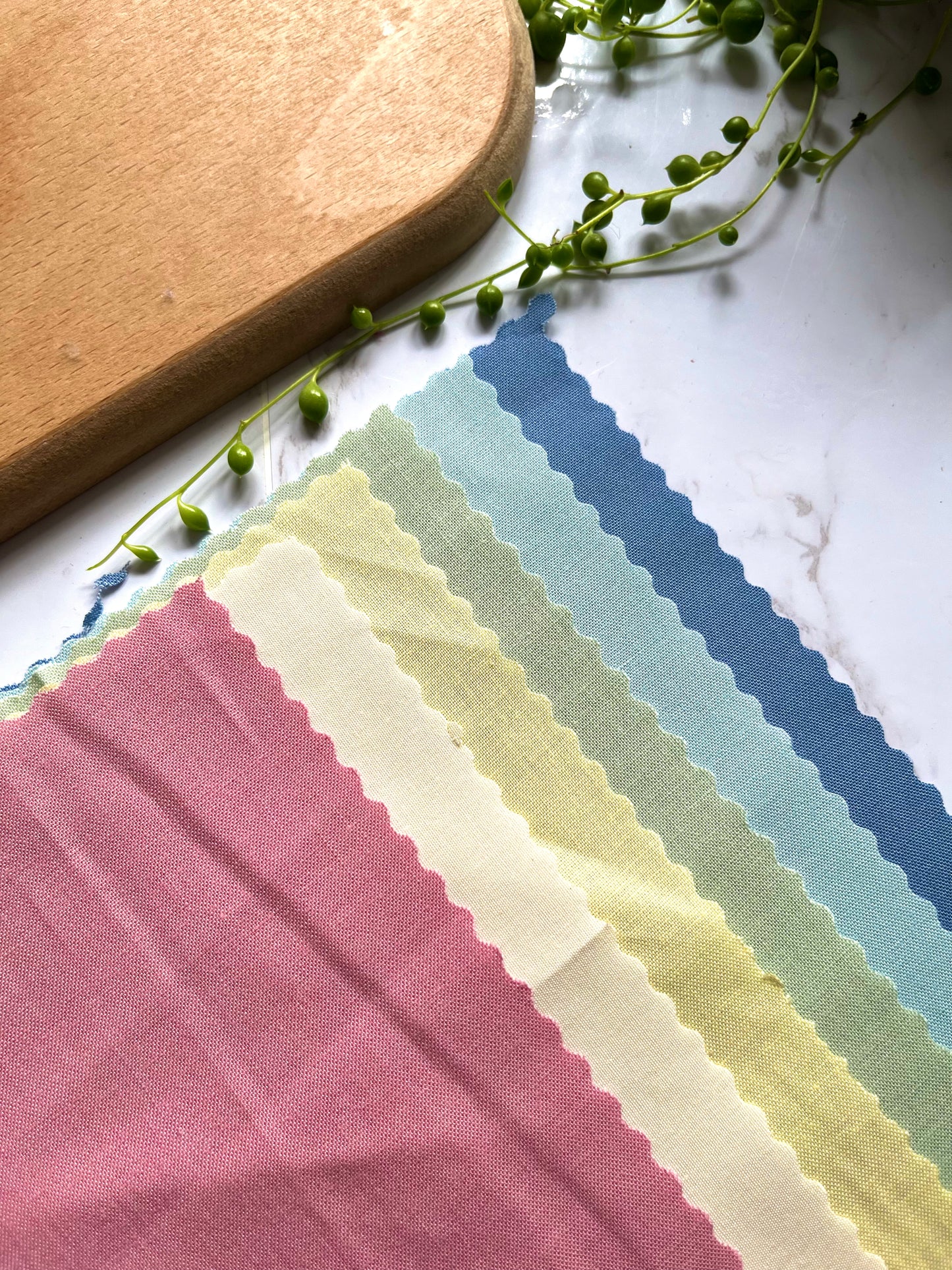 Cotton Fabric Squares | Spring Cottage Pack | Precut Fabric | Kona Cotton