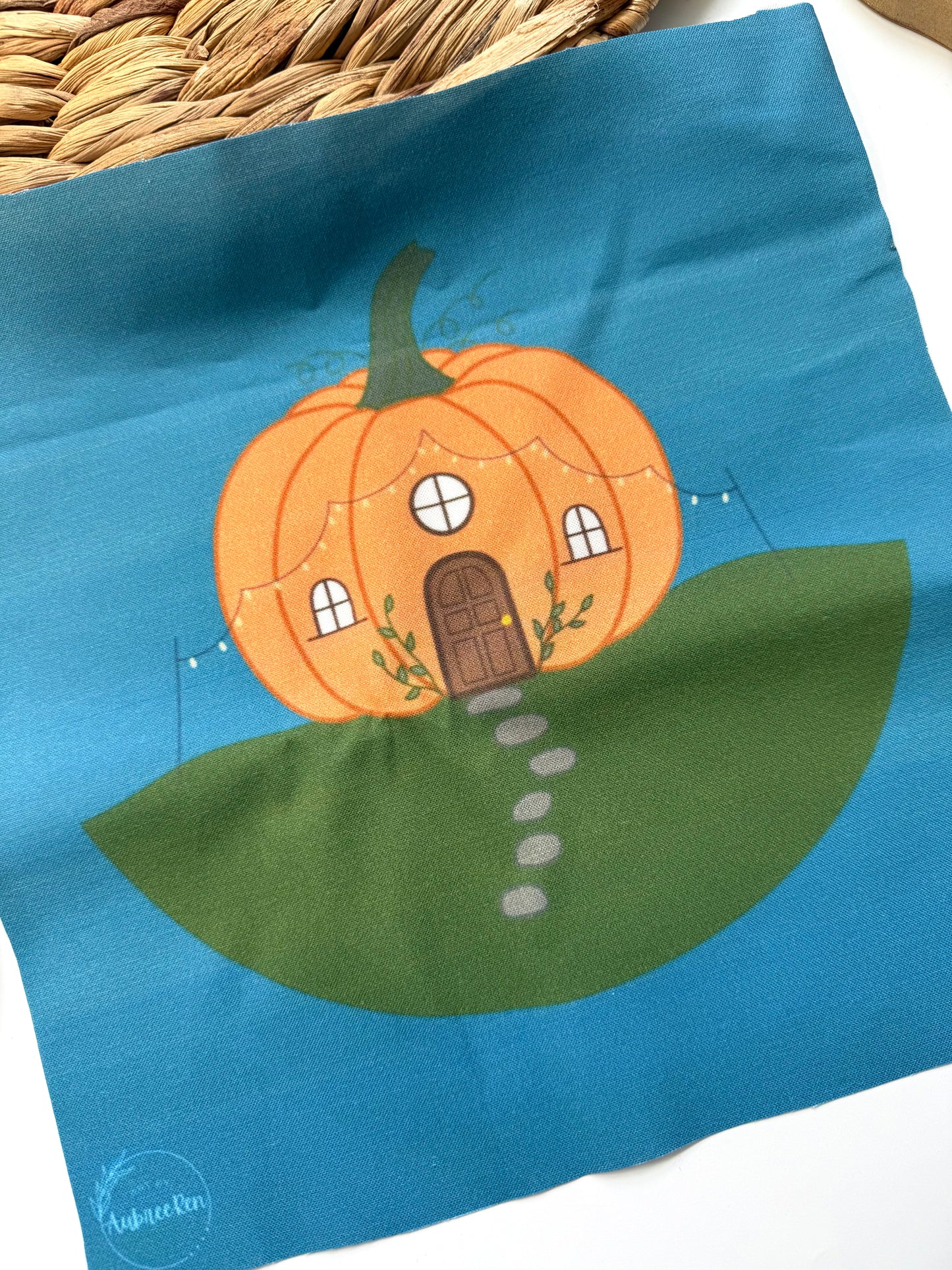 Pumpkin Cottage Embroidery Kit | Full Kit | Customization Option