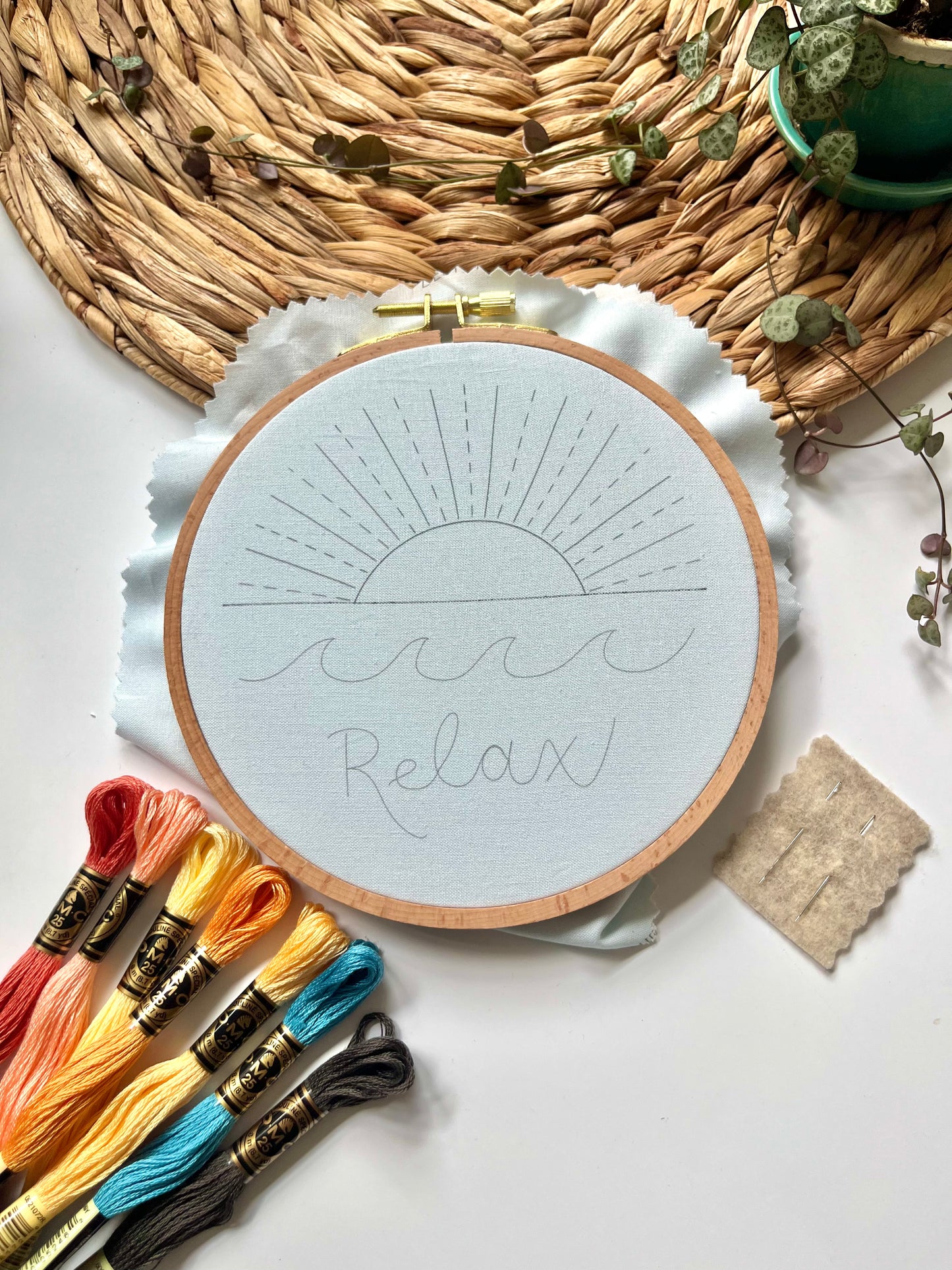 Sunset Stitch Sampler