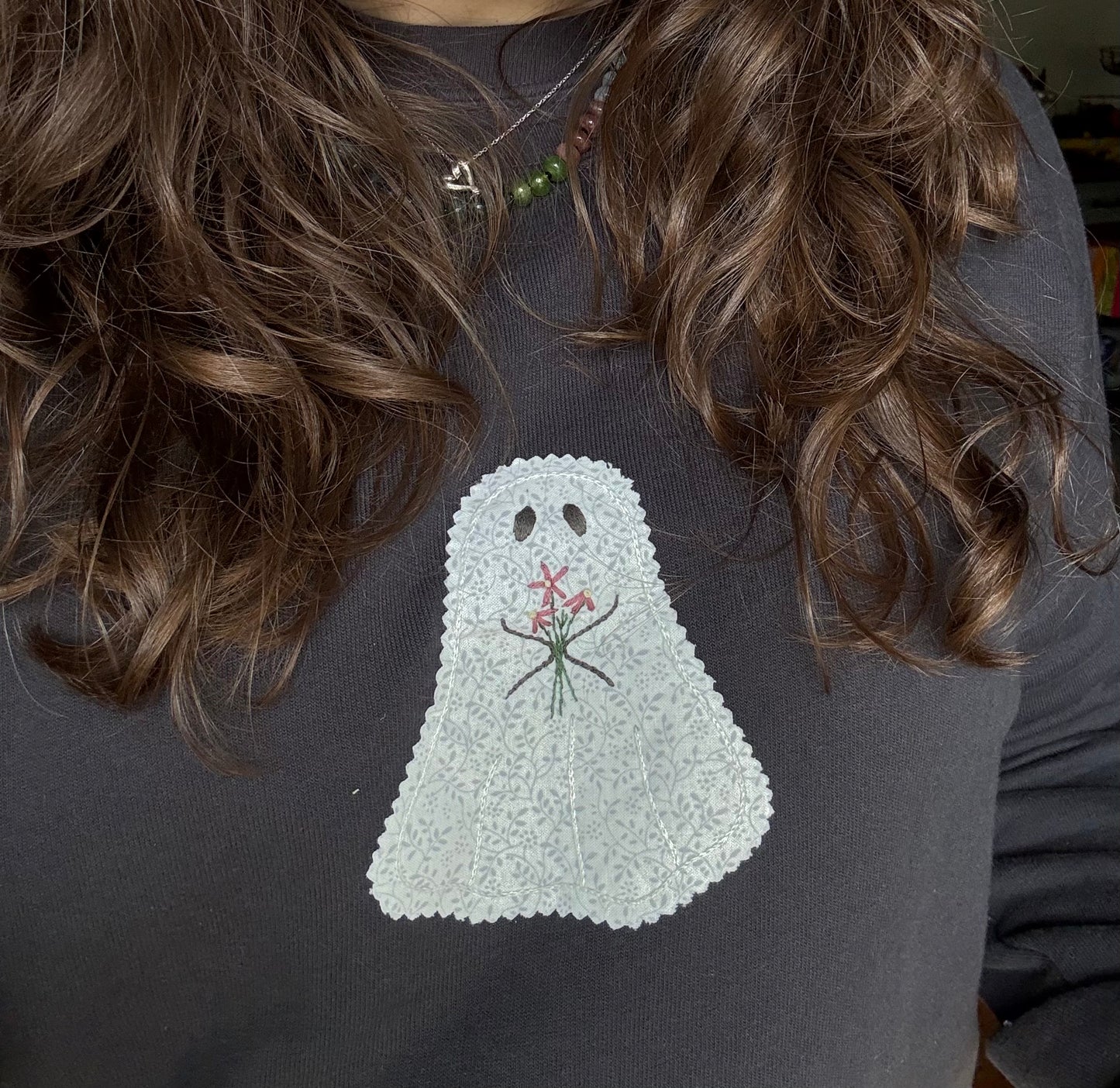 Ghost Appliqué Supply Kit | DIY Embroidered Shirt