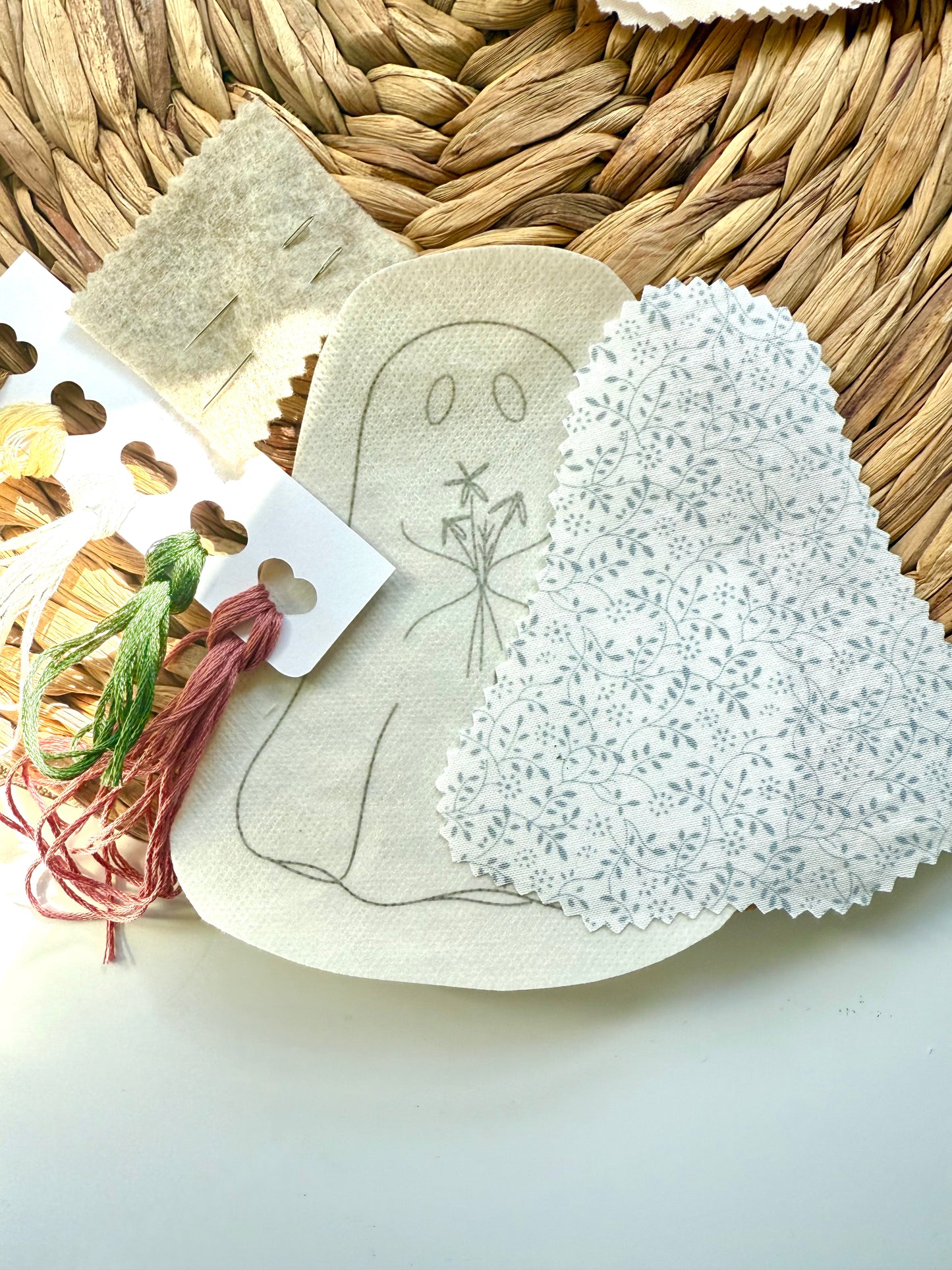 Ghost Appliqué Supply Kit | DIY Embroidered Shirt
