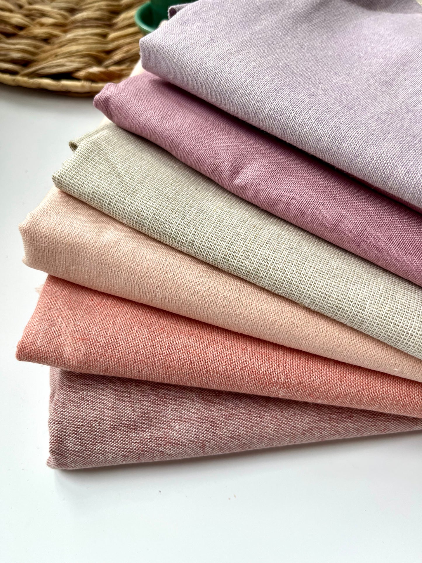 Cotton Fabric Squares | Precut Fabric | Essex Linen | Love