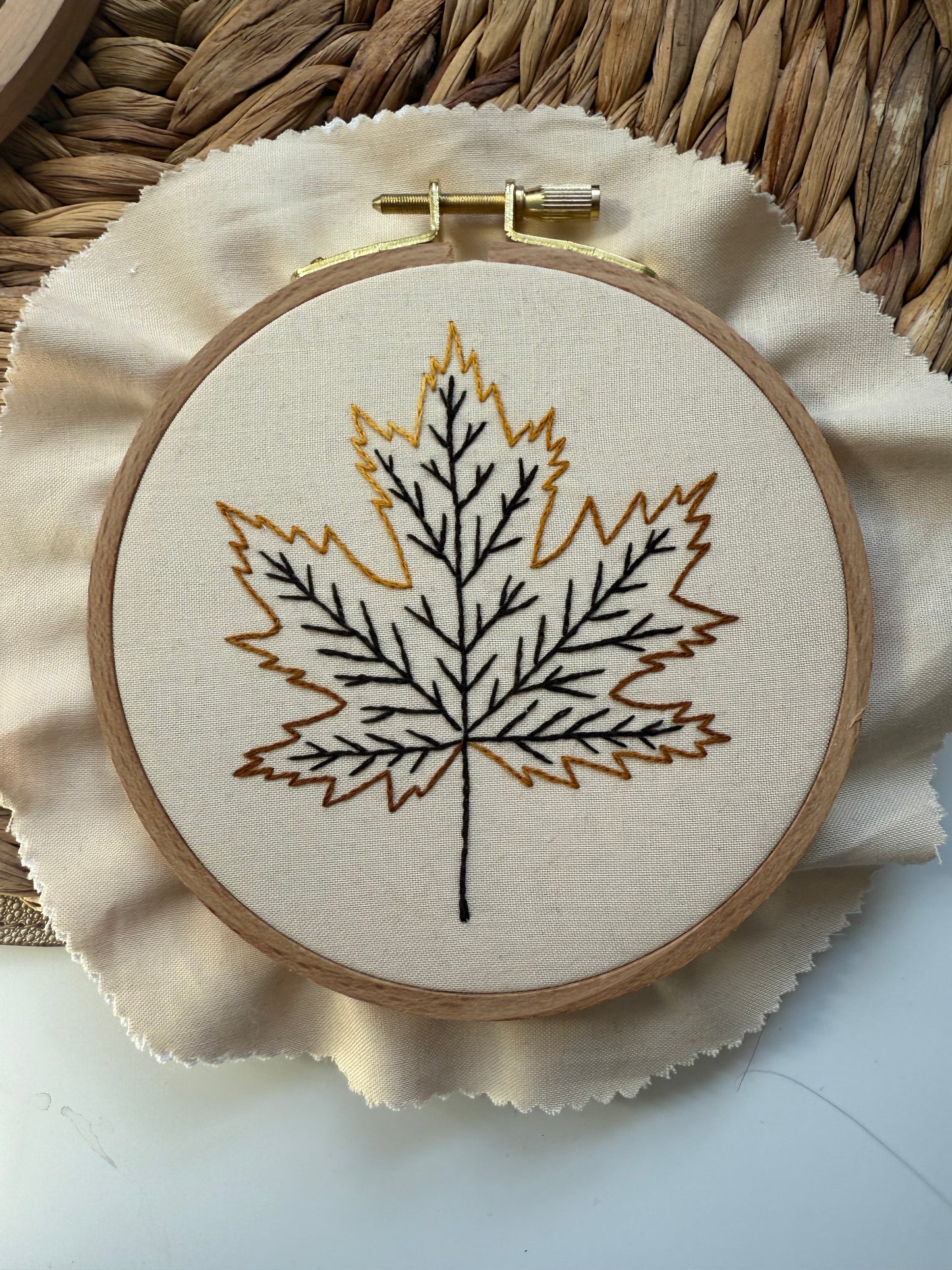 Maple Leaf Embroidery Kit | FULL Kit