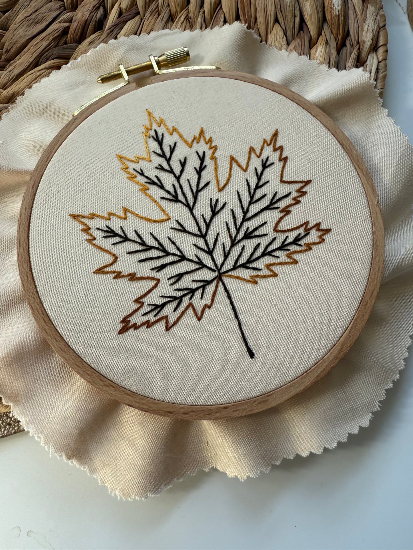 Maple Leaf Embroidery Kit | FULL Kit