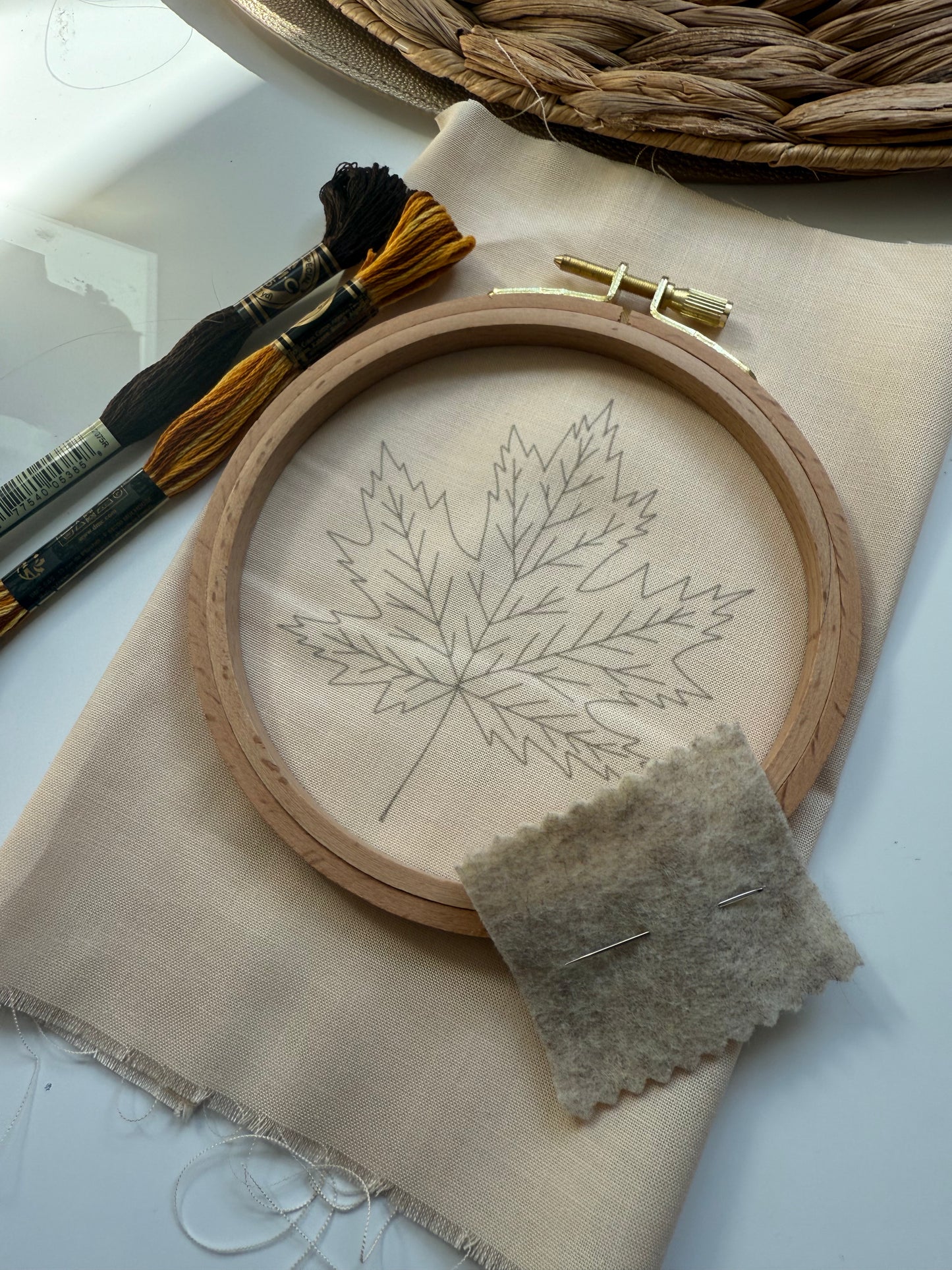 Maple Leaf Embroidery Kit | FULL Kit