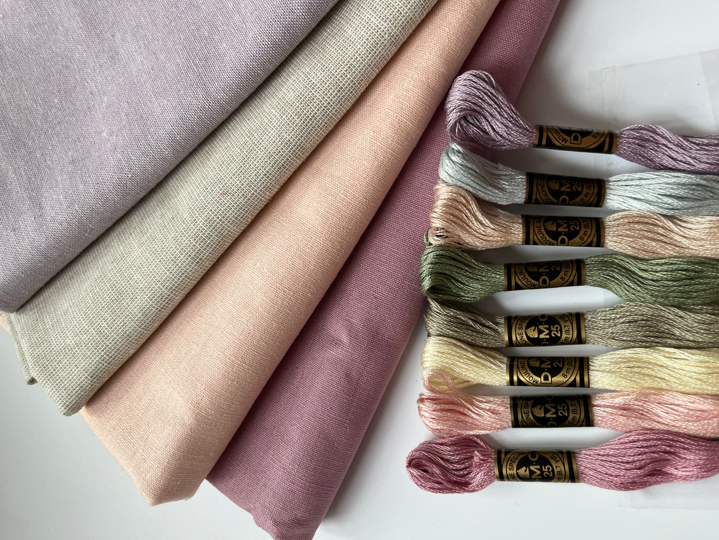 Cotton Fabric Squares |Spring Bloom Precut Fabric | Essex Linen