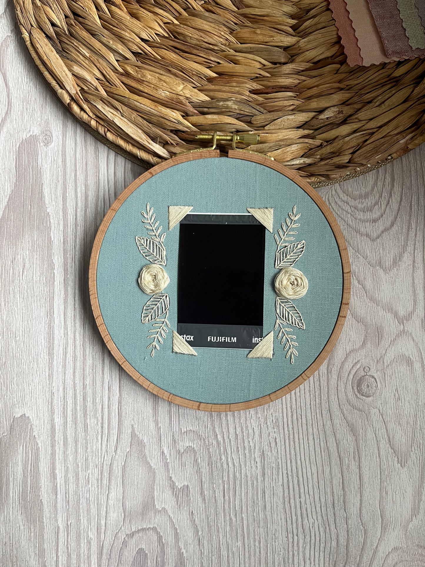Vintage Embroidered Instax Frame Kit | Instax Frame Kit | Photo Frame Kit