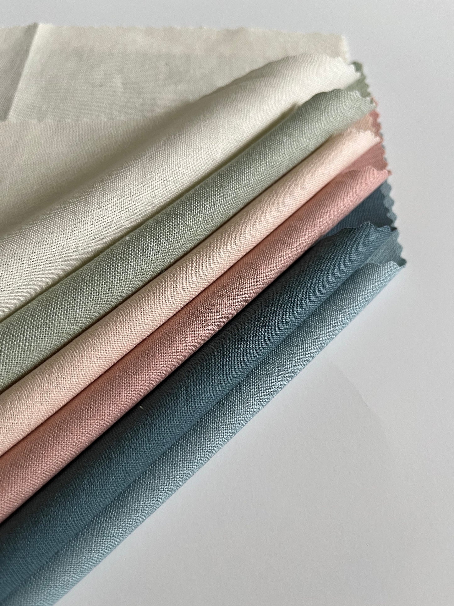 Cotton Fabric Squares | Precut Fabric | Essex Linen | Rainy Day