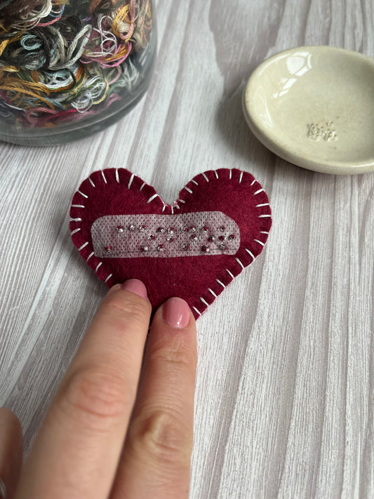 Custom Pocket Felt Hug | Braille Heart | Sensory Plush