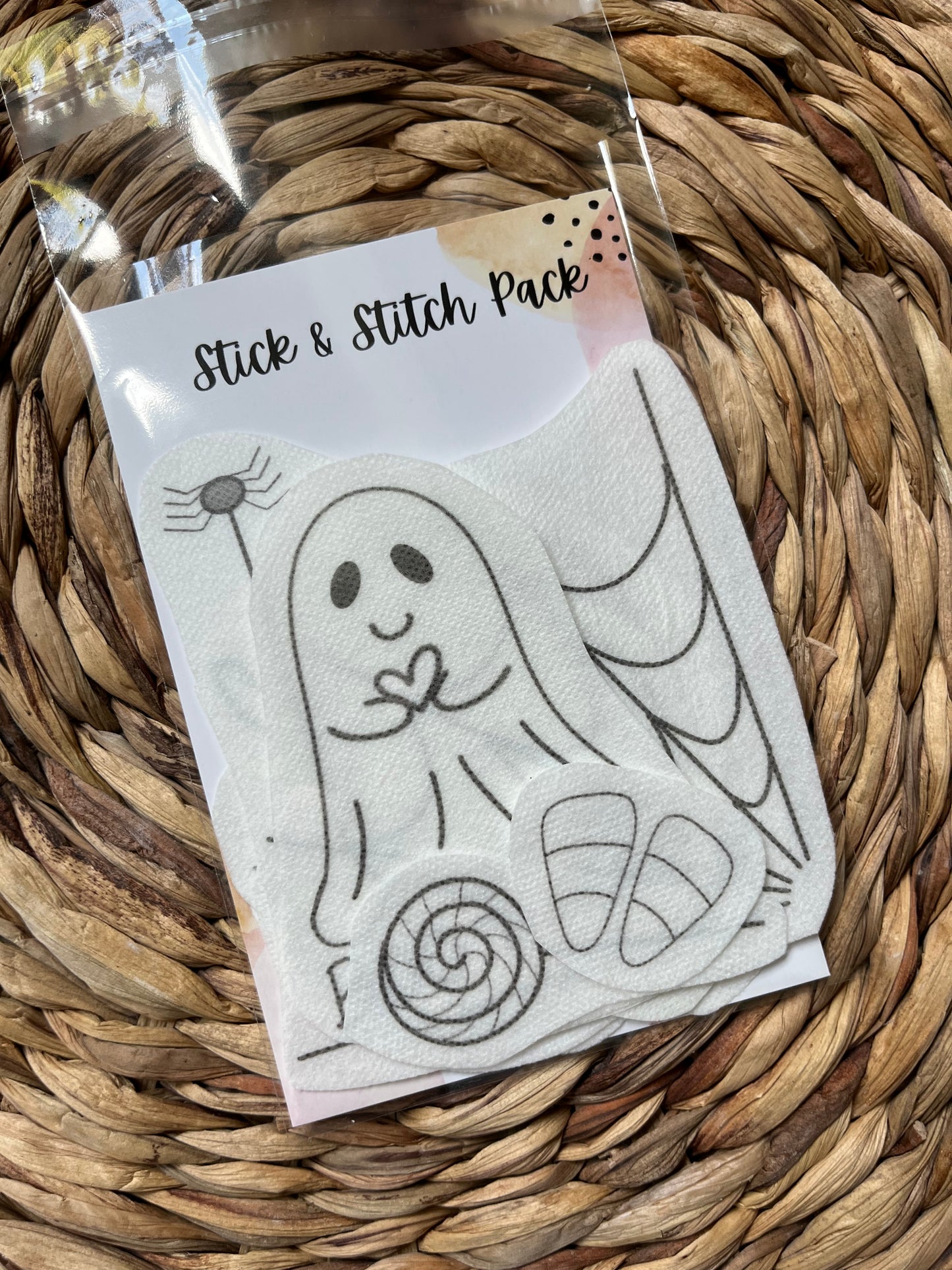 Stick and Stitch Embroidery | HALLOWEEN | Stick & Stitch Patterns | Pattern Peel and Stick | Embroidery Designs