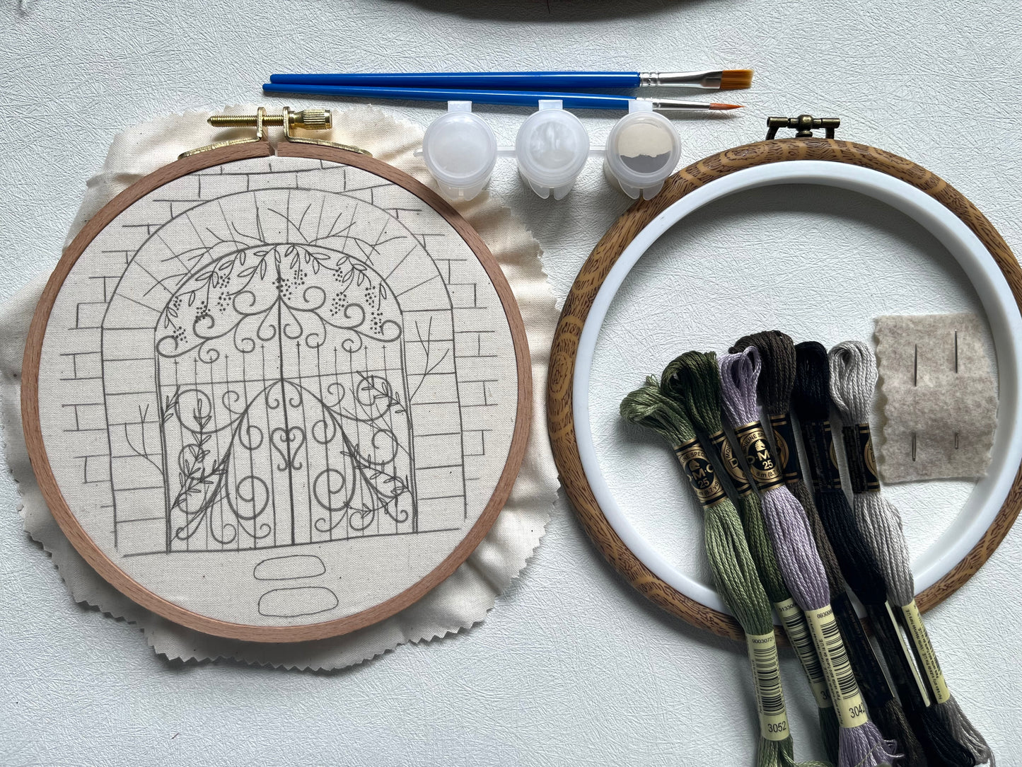 Secret Garden Embroidery Kit | FULL Kit with options | Intermediate