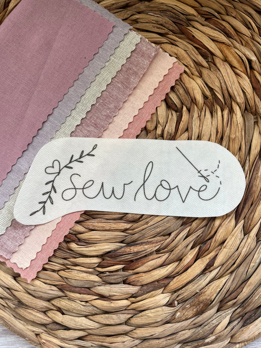 Stitch and Stick Pack | SEW LOVE | Embroidery Patterns | Peel and Stick Pattern