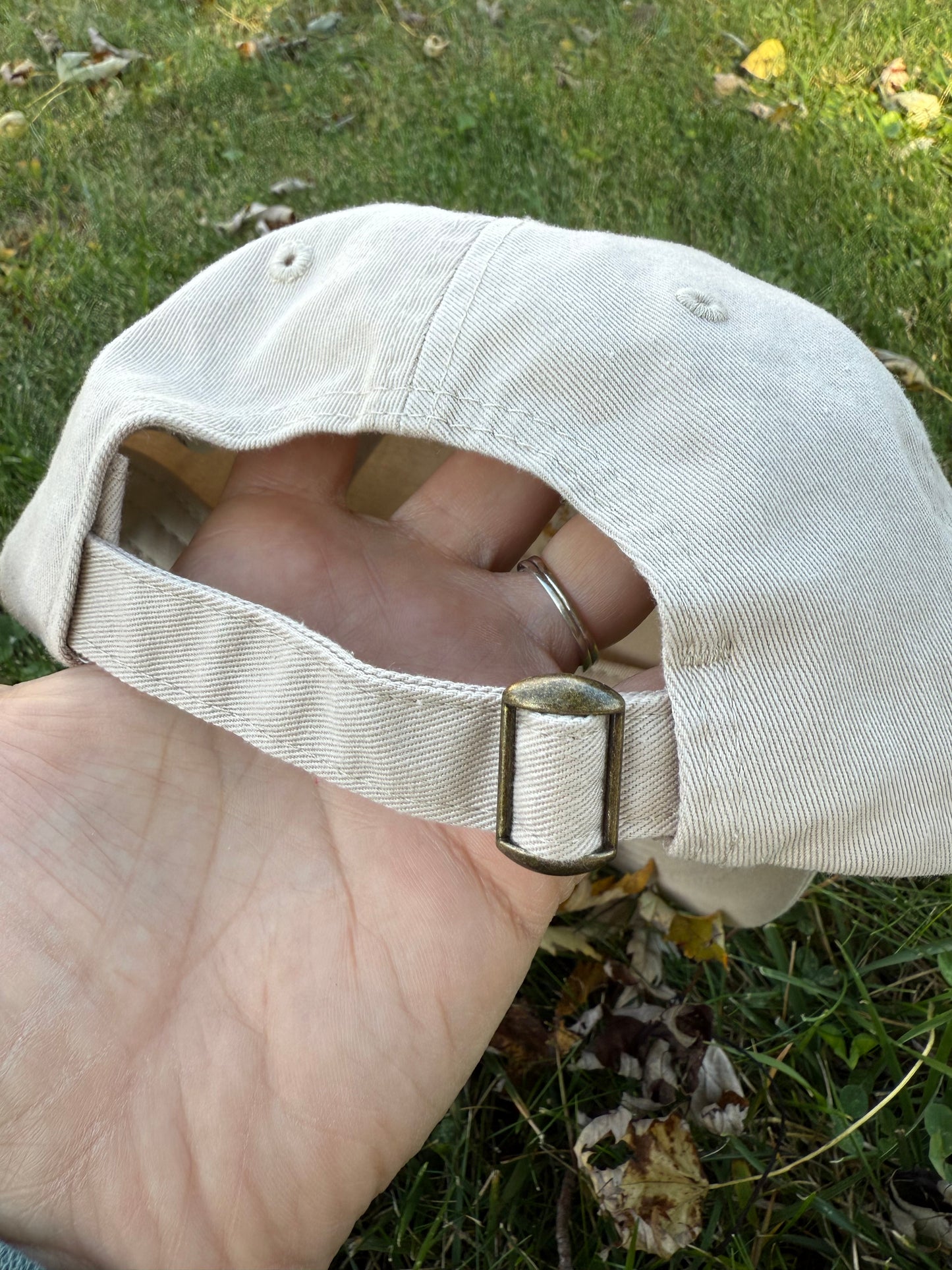 Floral Pumpkin Cream Hat