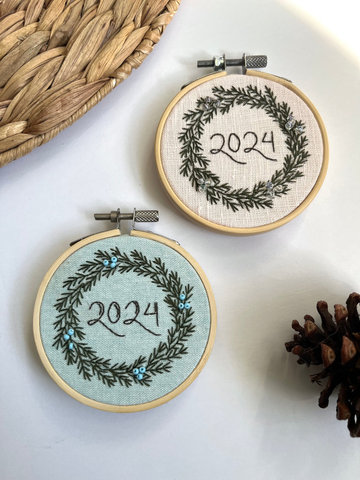 Christmas Ornament Embroidery Kit 2024 | DIY Embroidered Ornaments