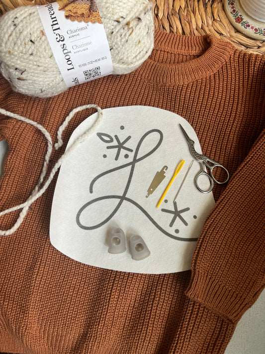 Stick and Stitch | MONOGRAM LETTER | Embroidery Designs | Peel and Stick Patterns
