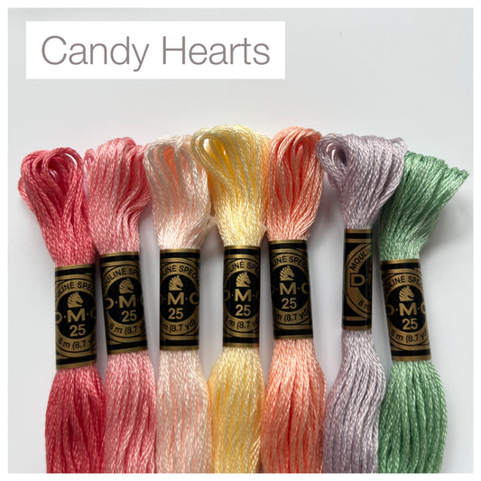 Candy Hearts Thread Packs | DMC Thread Pack | Embroidery Floss