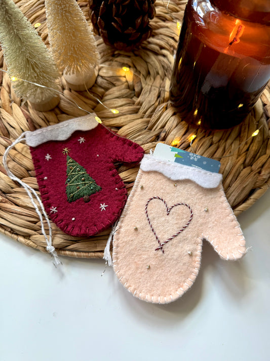 PDF Felt Mitten Ornament Pattern | PDF Download