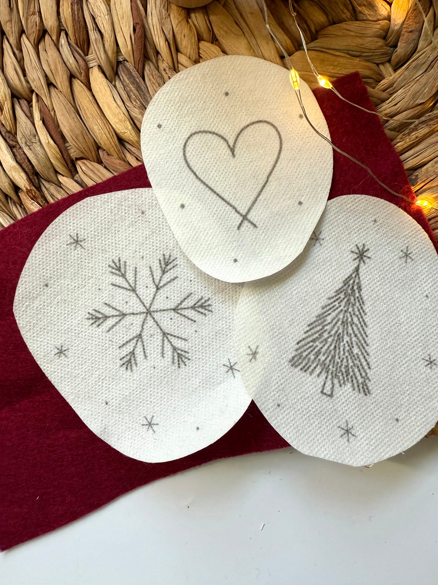 Felt Mitten Ornament | Giftcard Holder | Embroidered Ornament