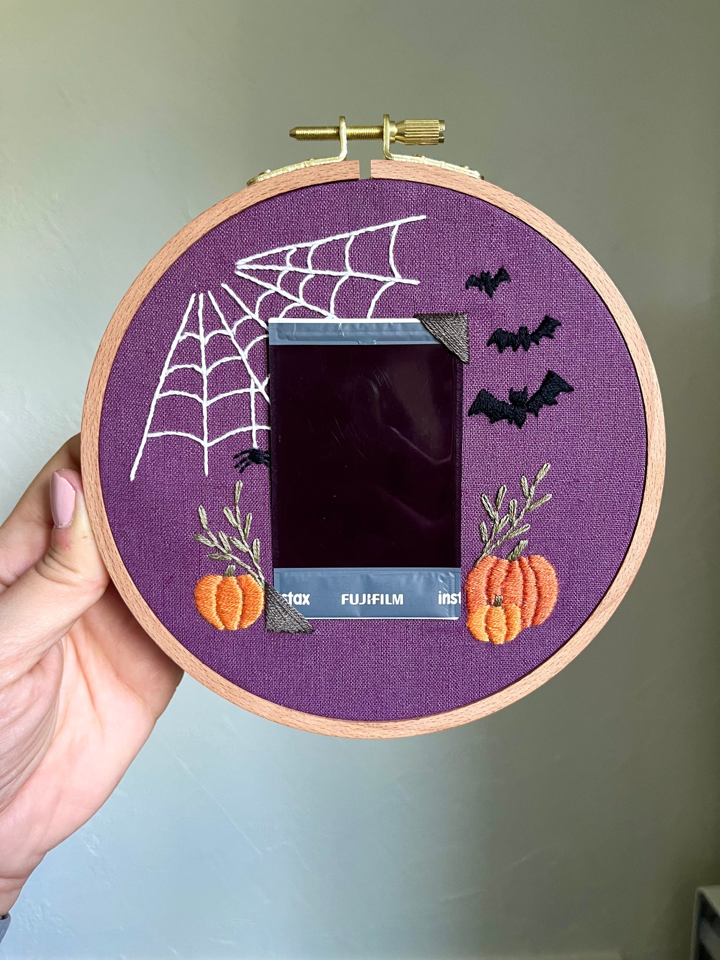 Halloween Embroidered Instax Frame Kit | Instax Frame Kit | Photo Frame Kit