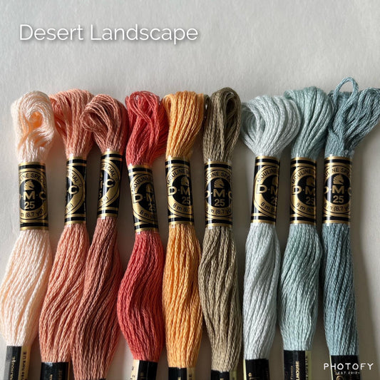 Desert Landscape Thread Pack | DMC Thread Pack | Embroidery Floss