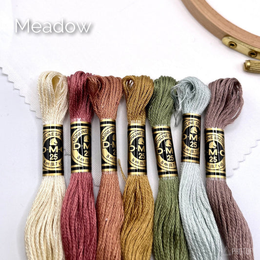 Meadow Thread Pack | DMC Thread Pack | Embroidery Floss